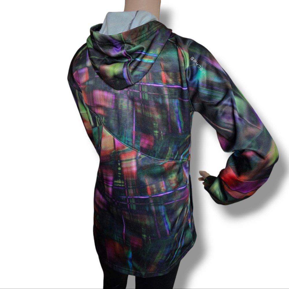 SPYDER Youth Multicolored Ryze Spectra Fleece Hooded Jacket Unisex XL (18) - Picture 6 of 16